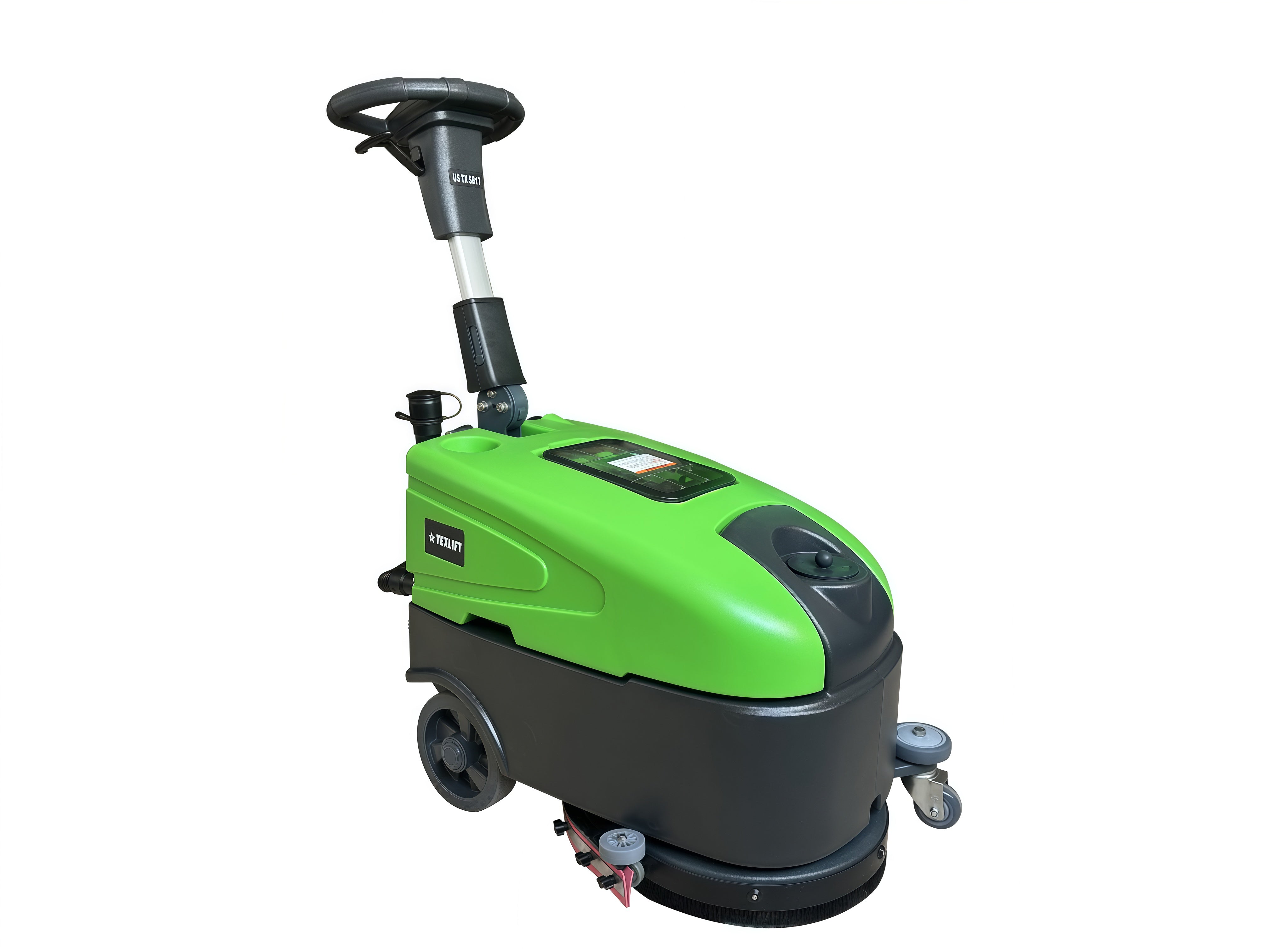 Texlift US-TX SB17 Electric Floor Scrubber – 15″ Brush, 22″ Squeegee (24V)