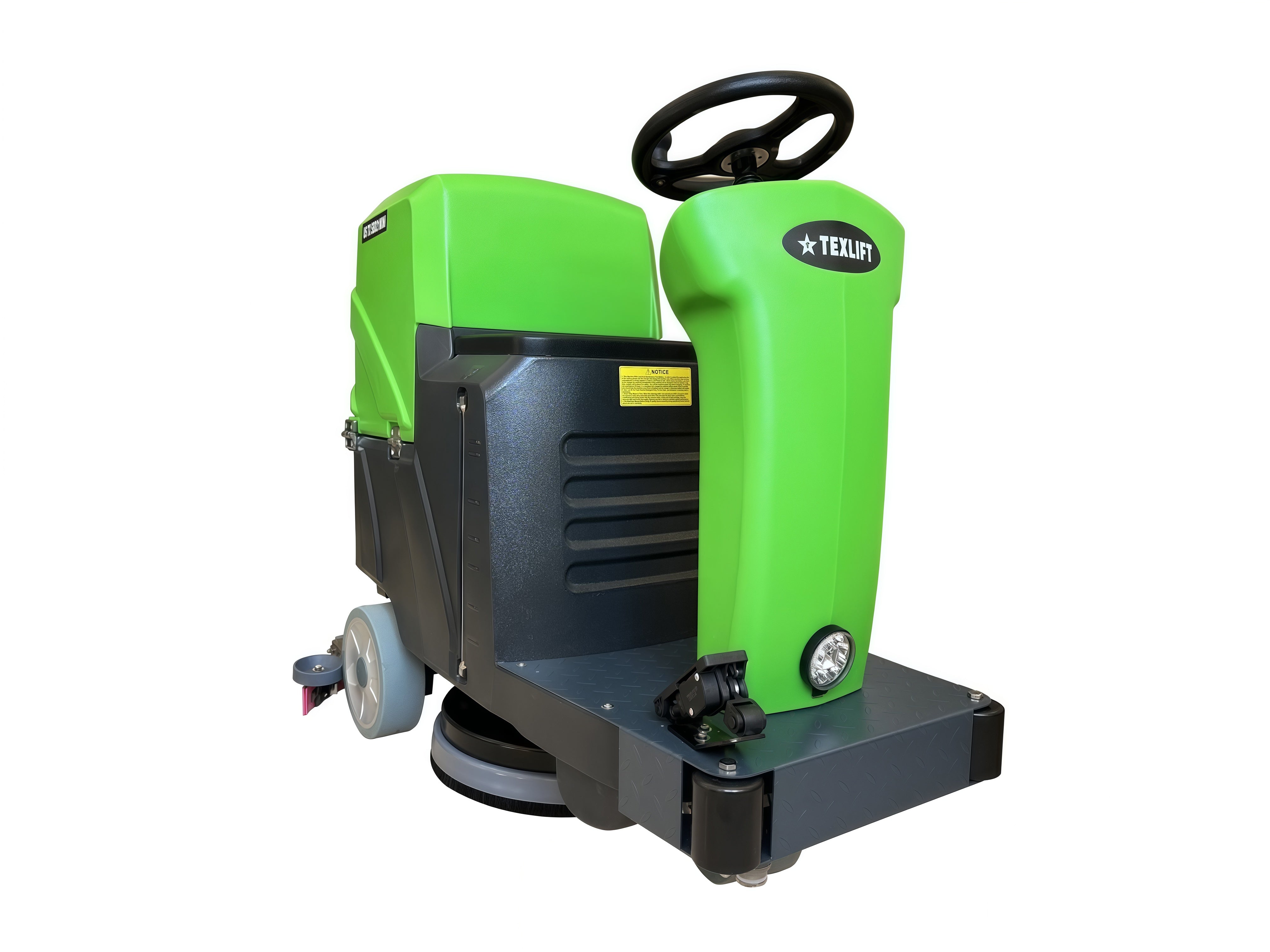 Texlift US-TX SBD21MINI Ride-On (Sit-On) Floor Scrubber – 20″ Brush, 32″ Squeegee (24V) - TEXLIFT