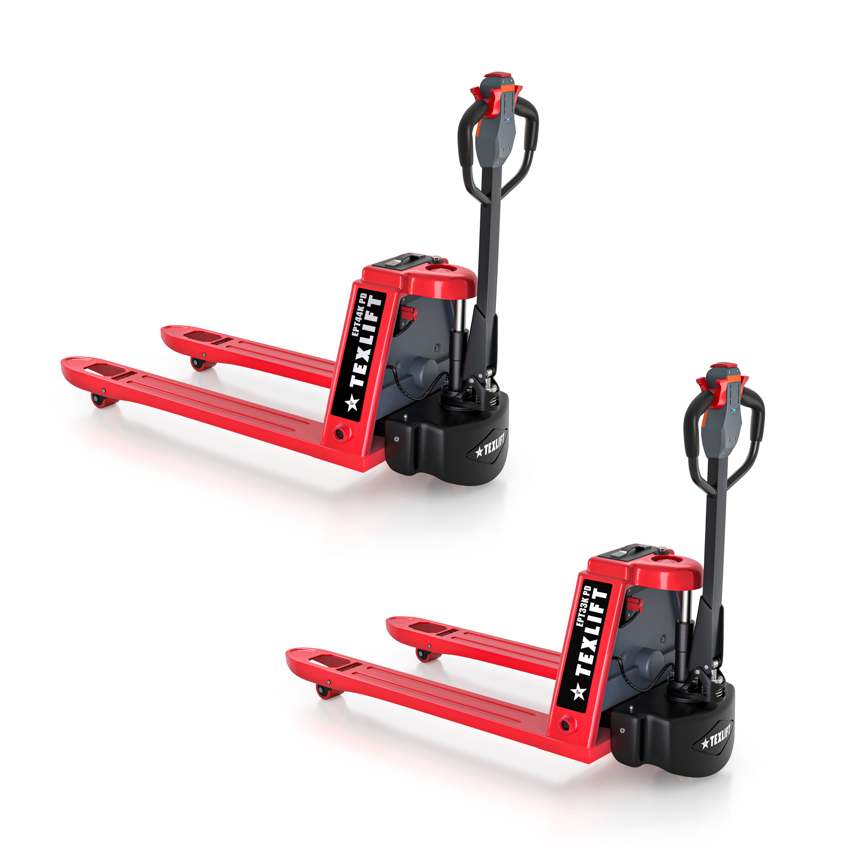 2-Pack Electric Pallet Jacks 3300 lbs – 48V Lithium, Full Electric - TEXLIFT