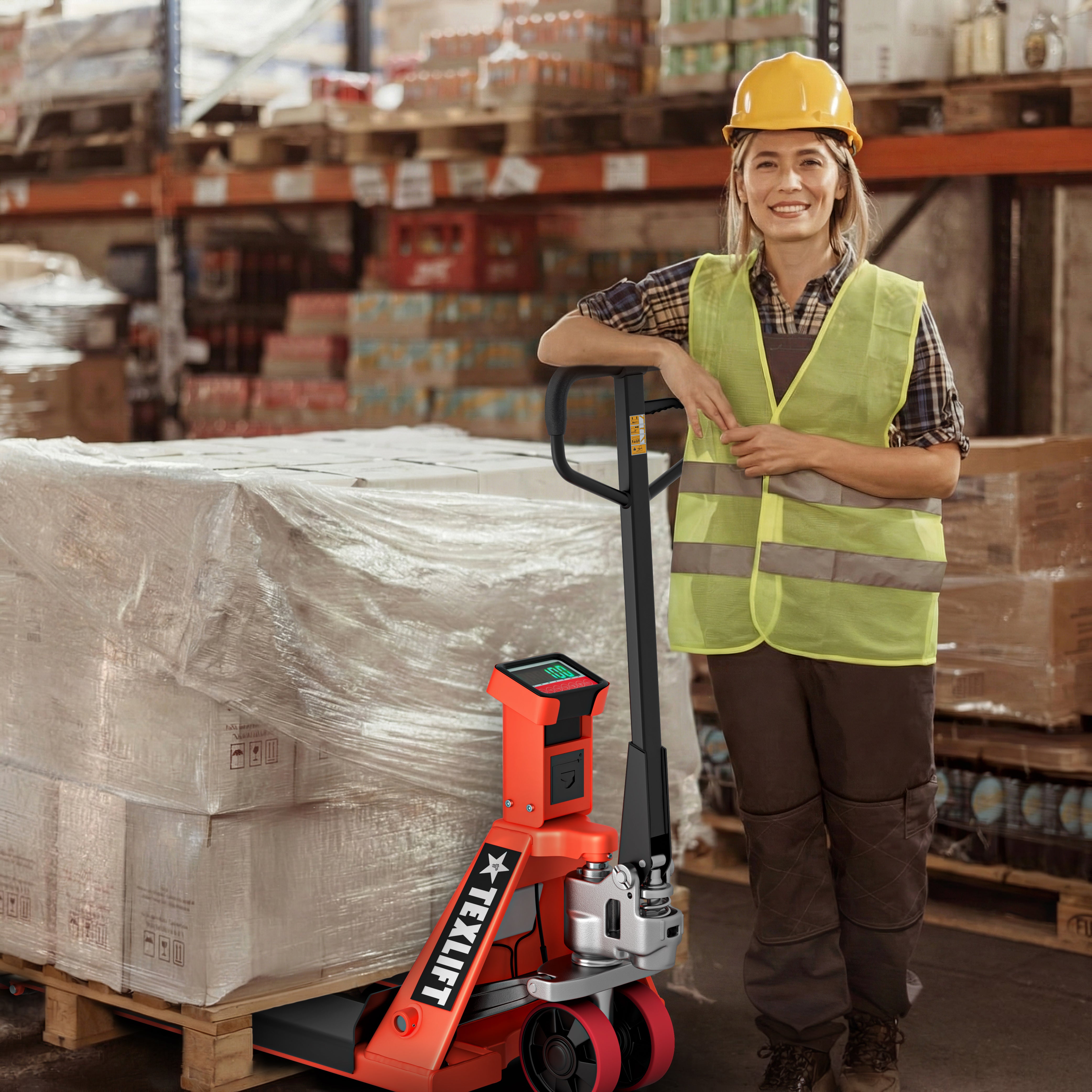Manual Pallet Jack with Scale & Printer – US-PTSCP55K (5,500 lbs Capacity) - TEXLIFT