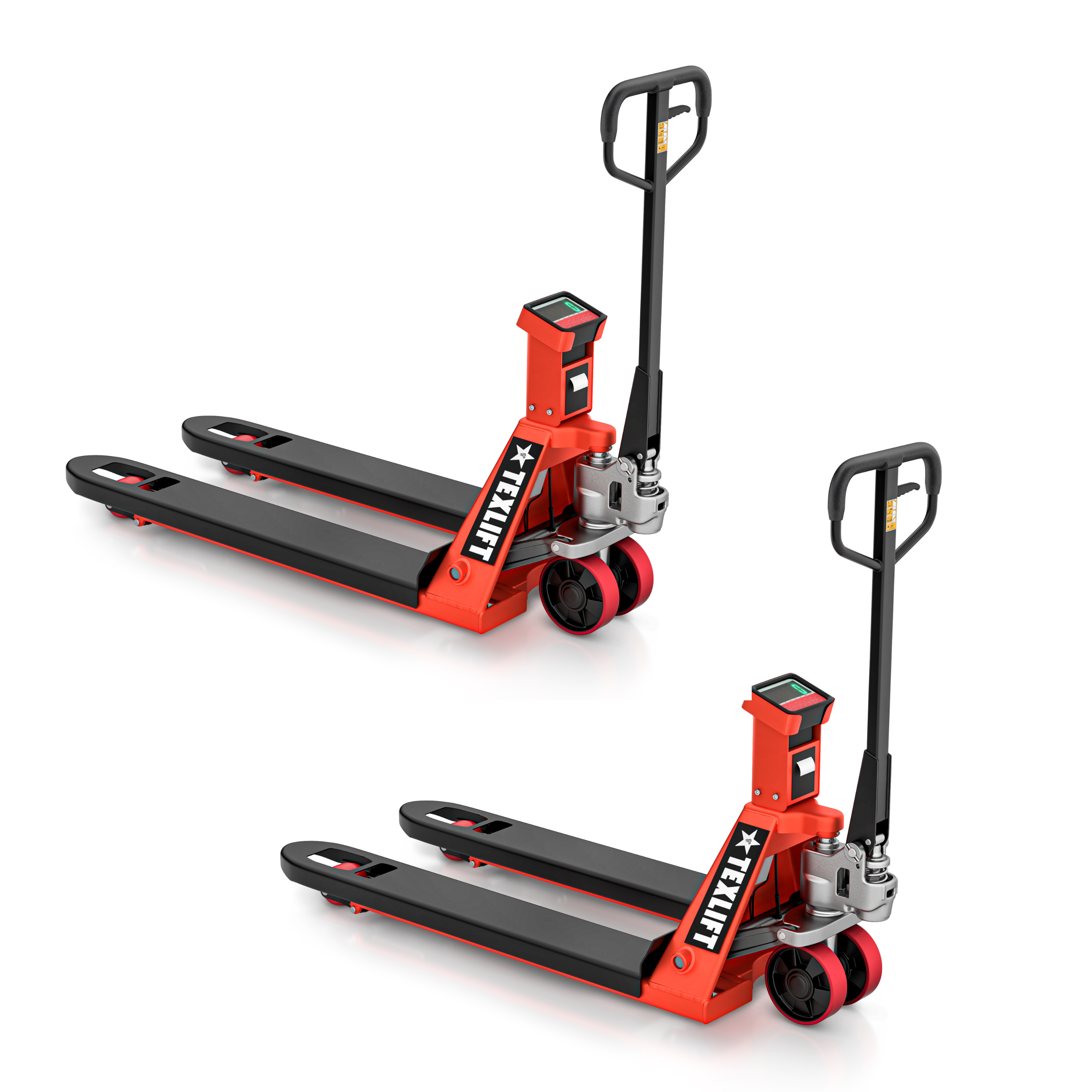 2 Pack Pallet Jack with Scale & Printer – 5,500 lb Capacity | US-PTSCP55K - TEXLIFT