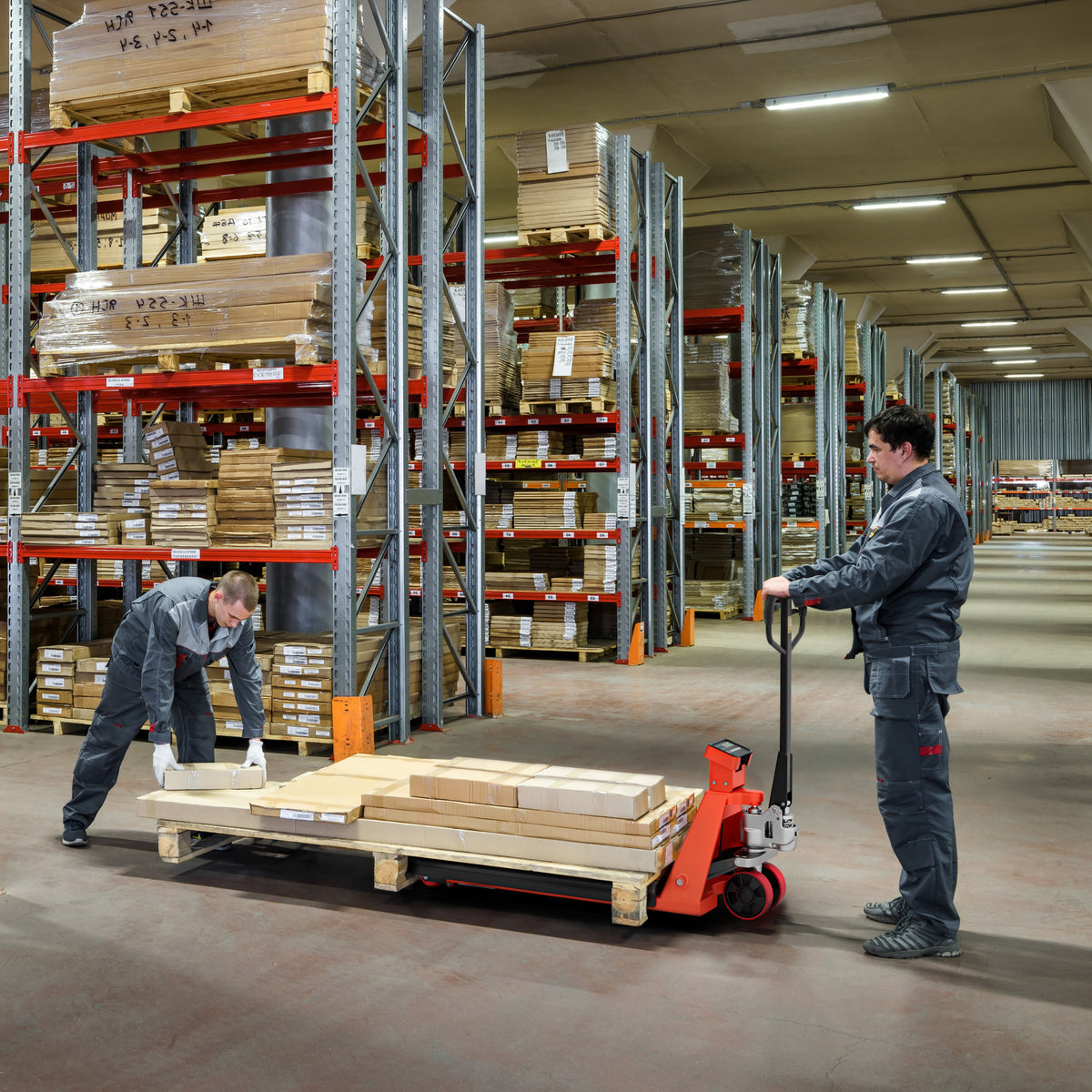 5500 lb Pallet Jack with Digital Scale – Weighing Pallet Truck (US-PTSC55K) - TEXLIFT