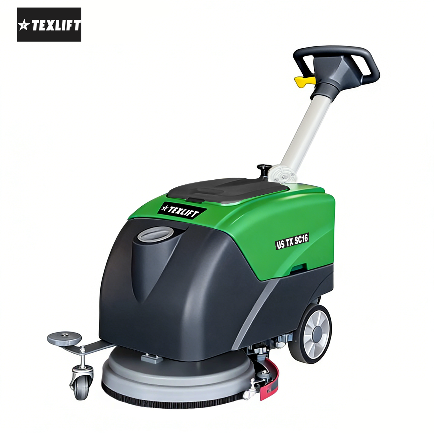 Commercial Walk-Behind Floor Scrubber – US TX SC16 | Quiet 16″ Scrubber | 110V - TEXLIFT