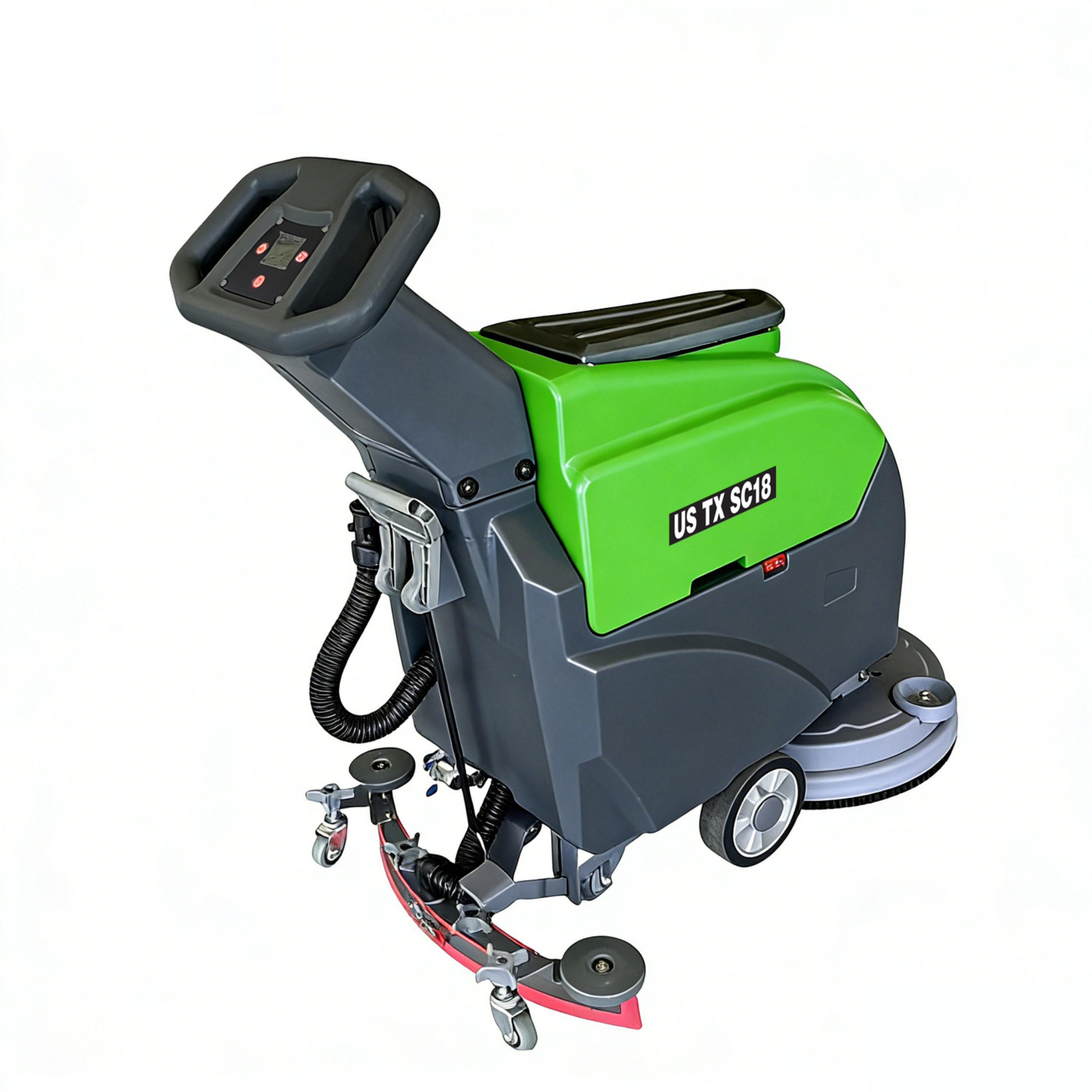 Commercial Walk-Behind Floor Scrubber – US-TX SC18 | 18″ Scrub Path | 31″ Squeegee | 110V - TEXLIFT