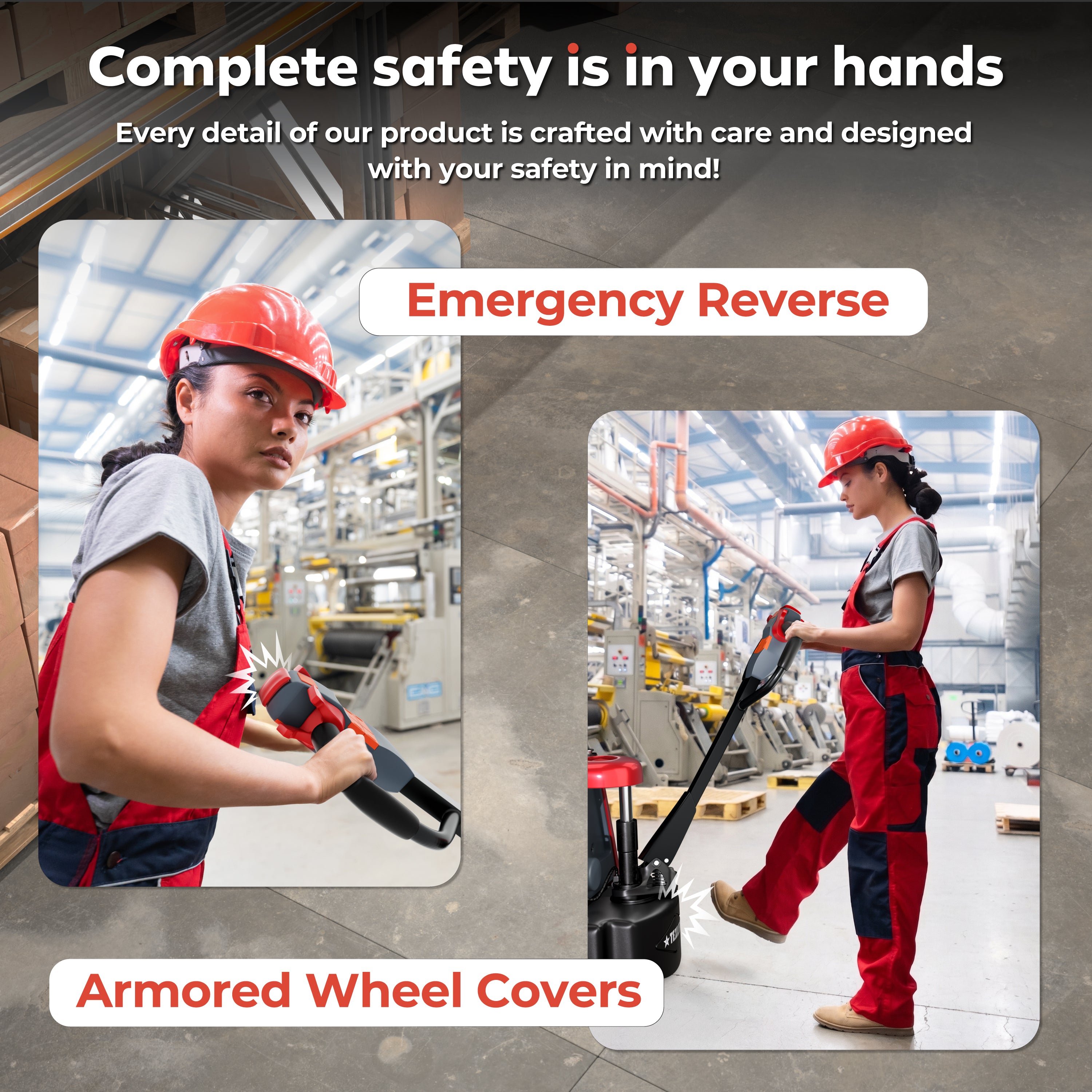 Electric Pallet Jack 4,400 lbs Capacity – US-EPT44K PD (48-Inch Forks, 48V Lithium) - TEXLIFT