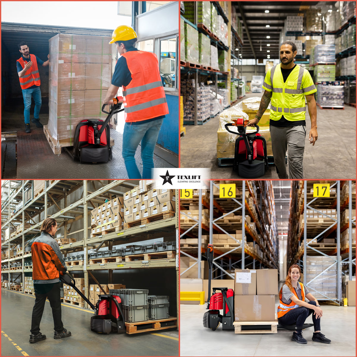 Full Electric Pallet Jack – 3300Lbs Capacity, 24V/30Ah Lithium Battery - TEXLIFT