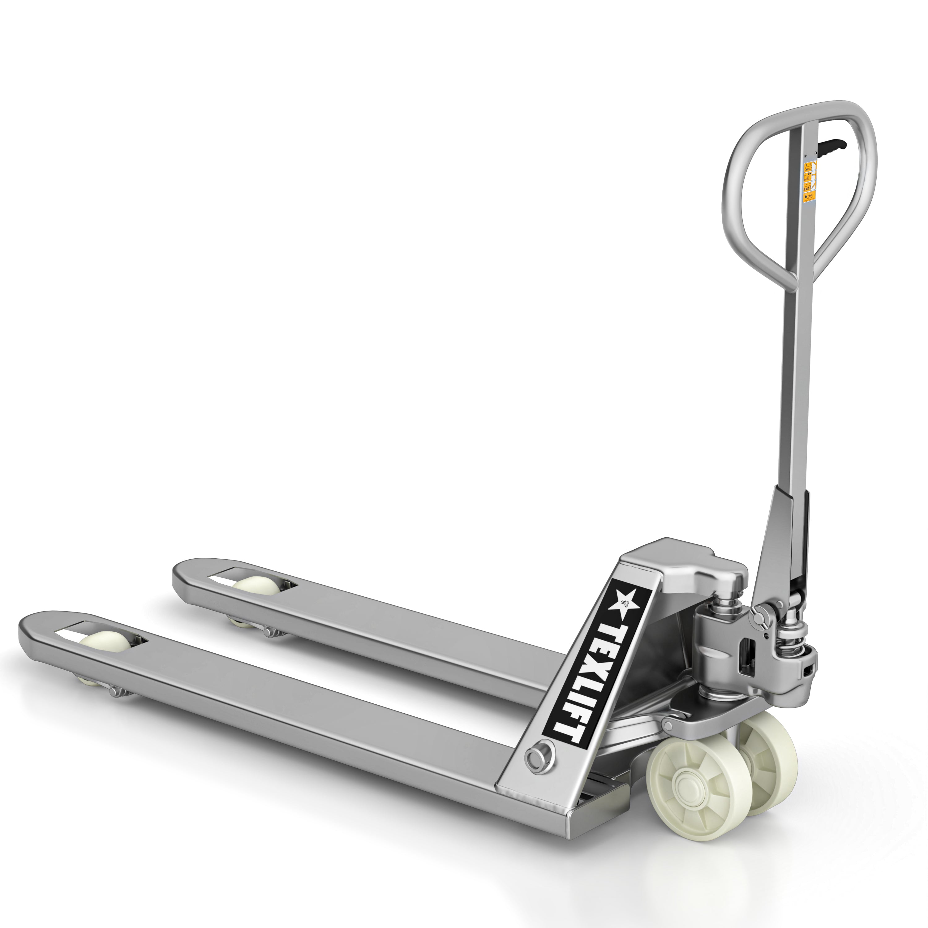 Heavy-Duty Stainless Steel Pallet Jack – 5,500 lb Capacity (Model US-PTSS55K) - TEXLIFT