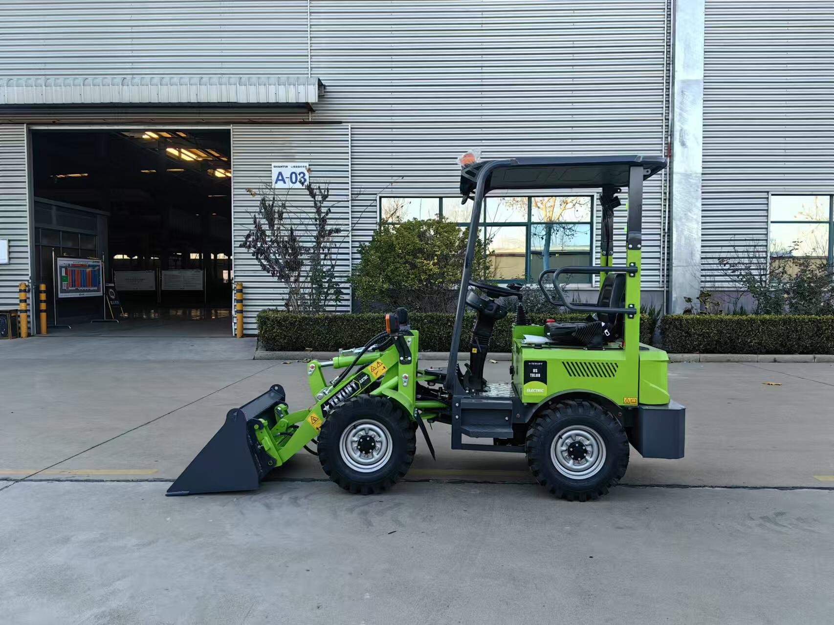 Texlift Electric Wheel Loader – Compact Battery-Powered Loader for Farm and Construction Use