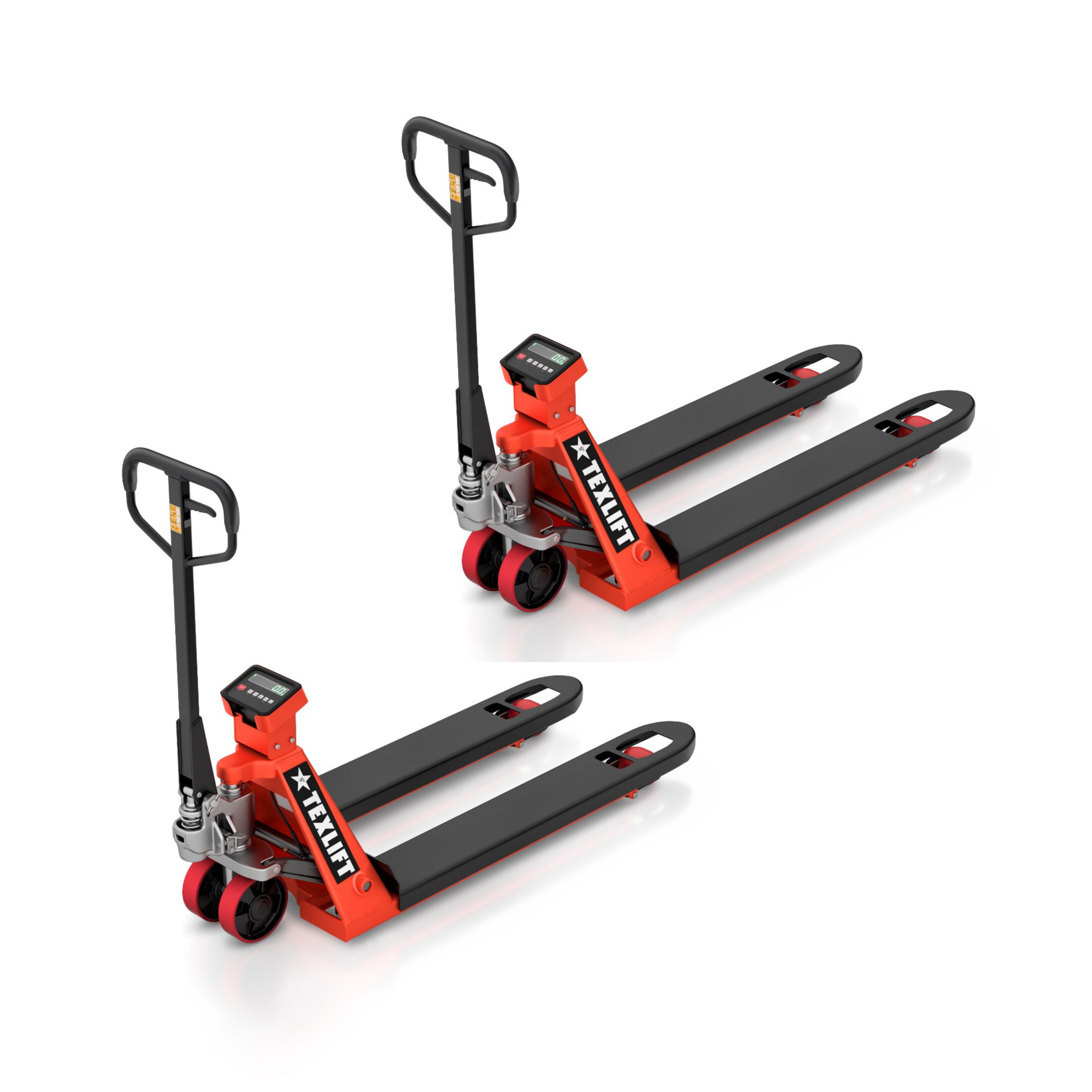 Manual Pallet Jack with Scale 2-Pack – 5,500 lb Capacity | Digital Warehouse Scale Jack - TEXLIFT