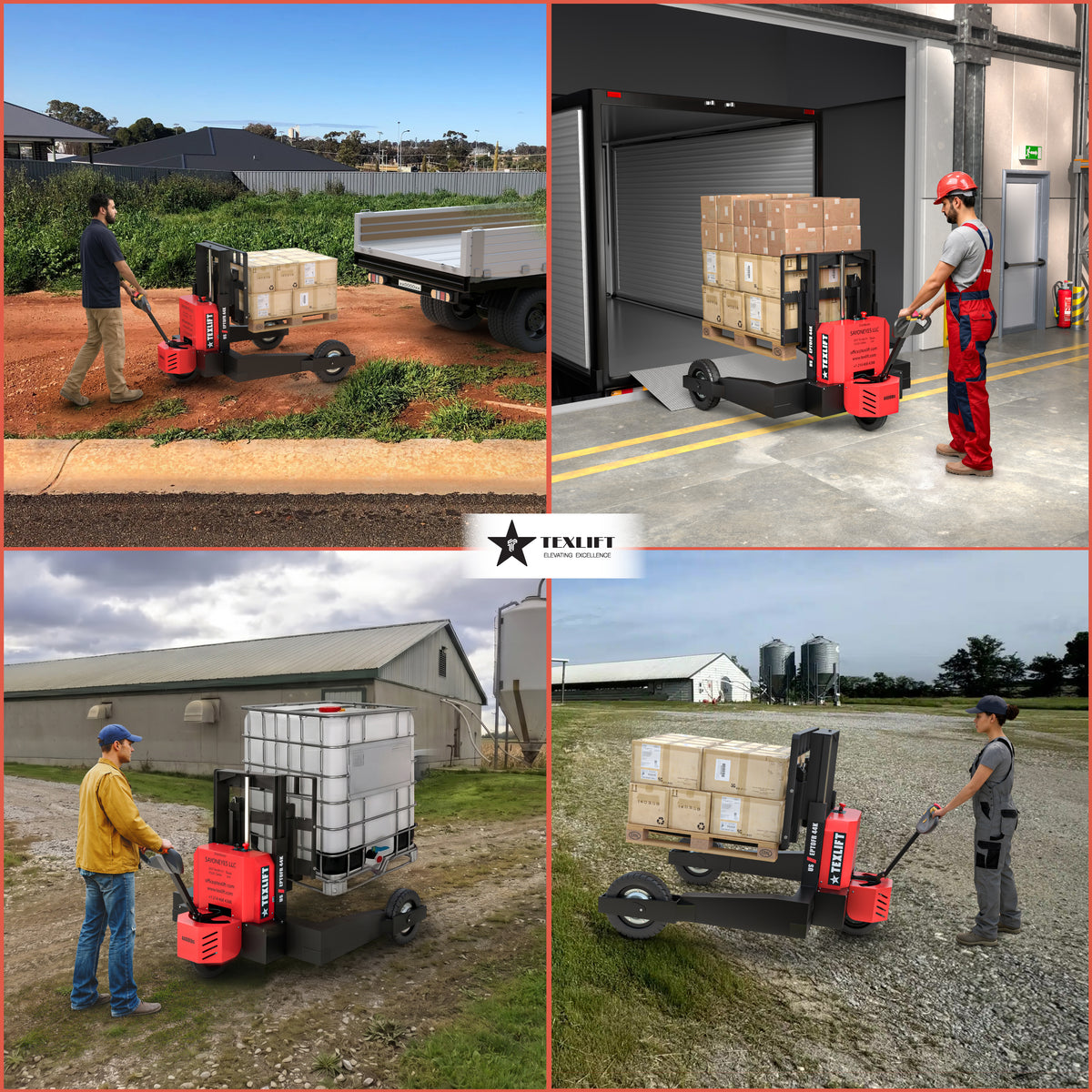 Off-Road Electric Pallet Jack – 4,400 lbs Capacity, 12″ Lift, Solid Tires – Model US-EPTOFR44K - TEXLIFT