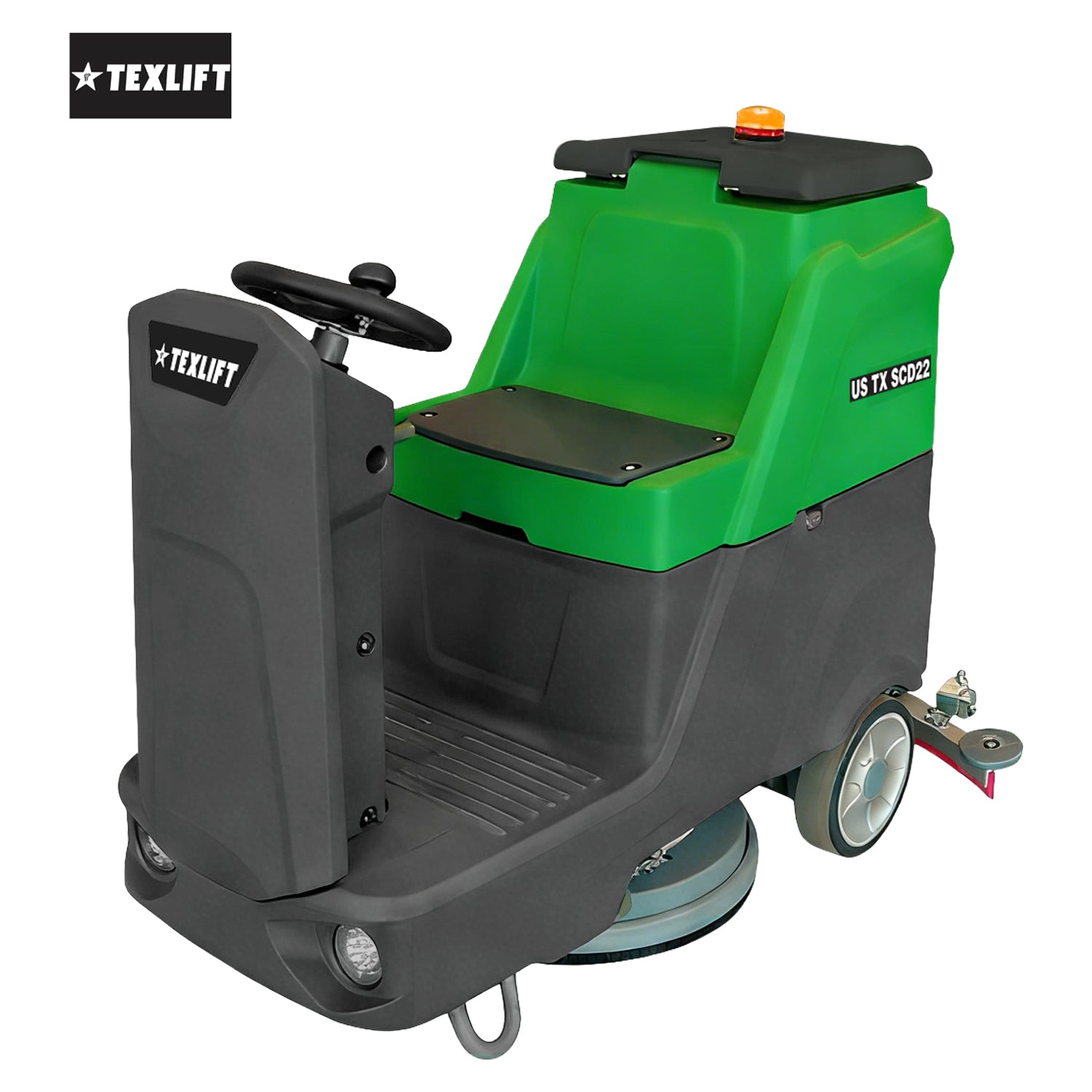 Ride-On Floor Scrubber – US-TX SCD22 (22″ Cleaning Path, 24V Battery Powered) - TEXLIFT