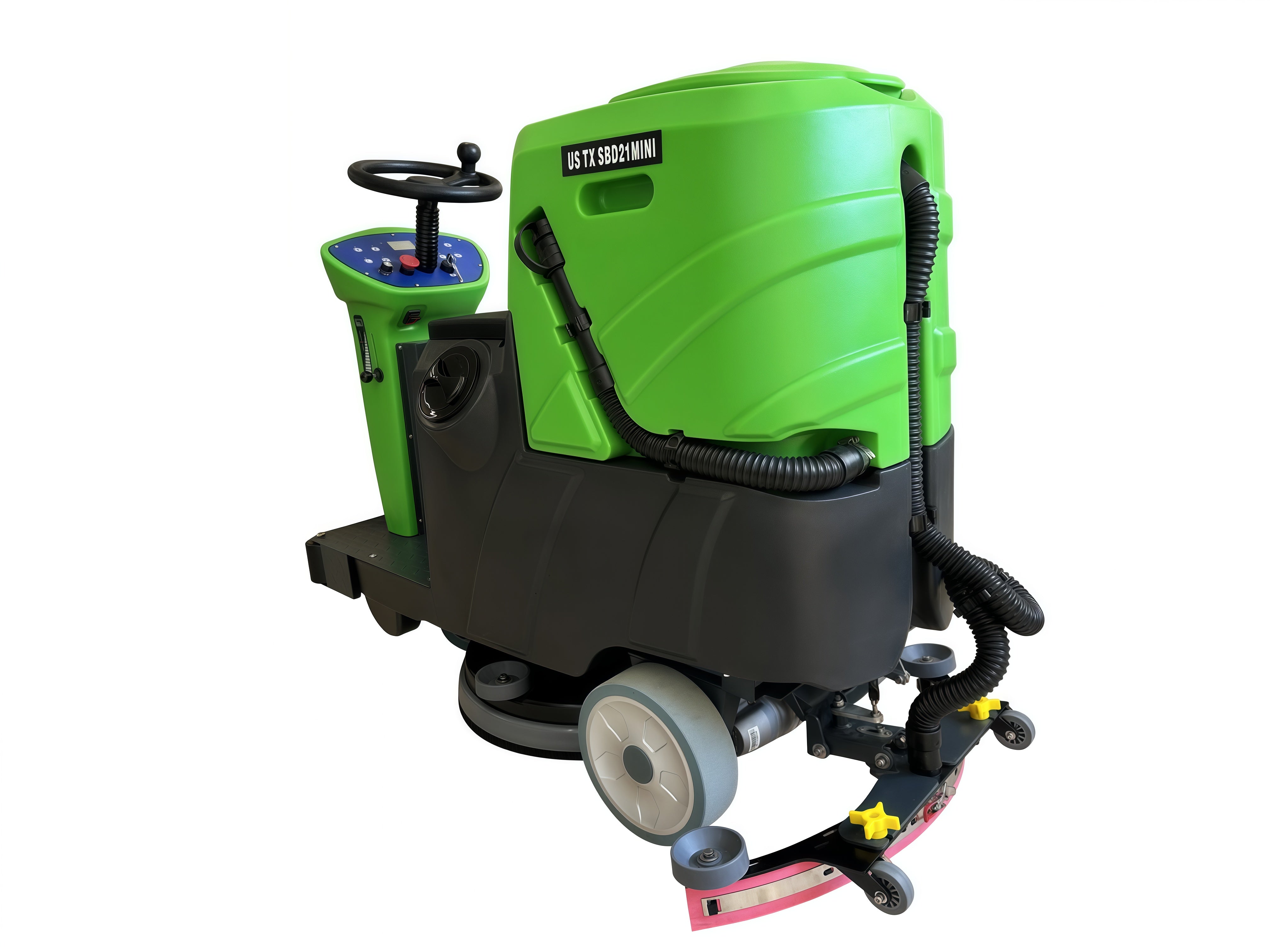 Texlift US-TX SBD21MINI Ride-On (Sit-On) Floor Scrubber – 20″ Brush, 32″ Squeegee (24V) - TEXLIFT