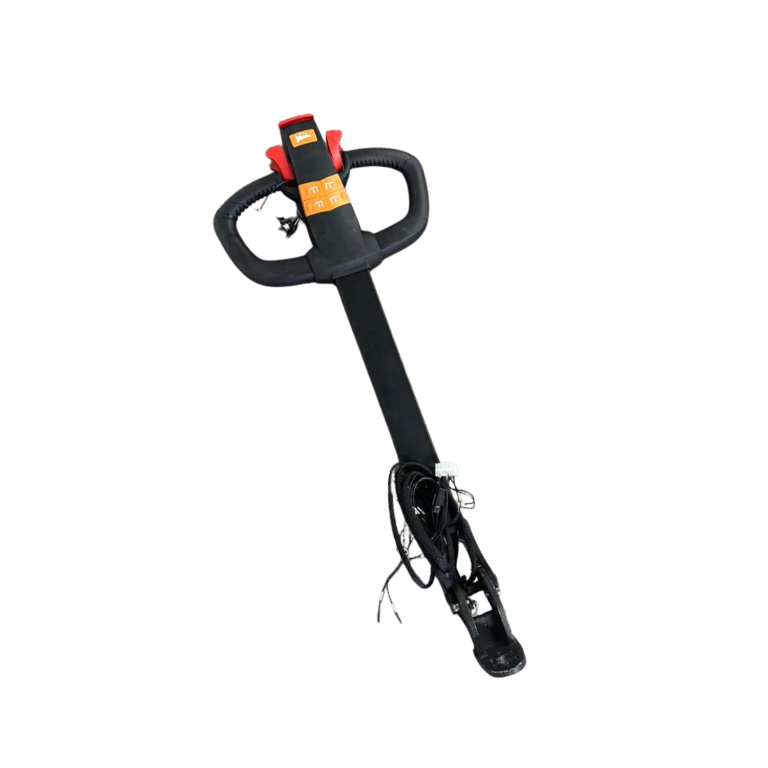 Frei Handle for Electric Pallet Stacker on a white background