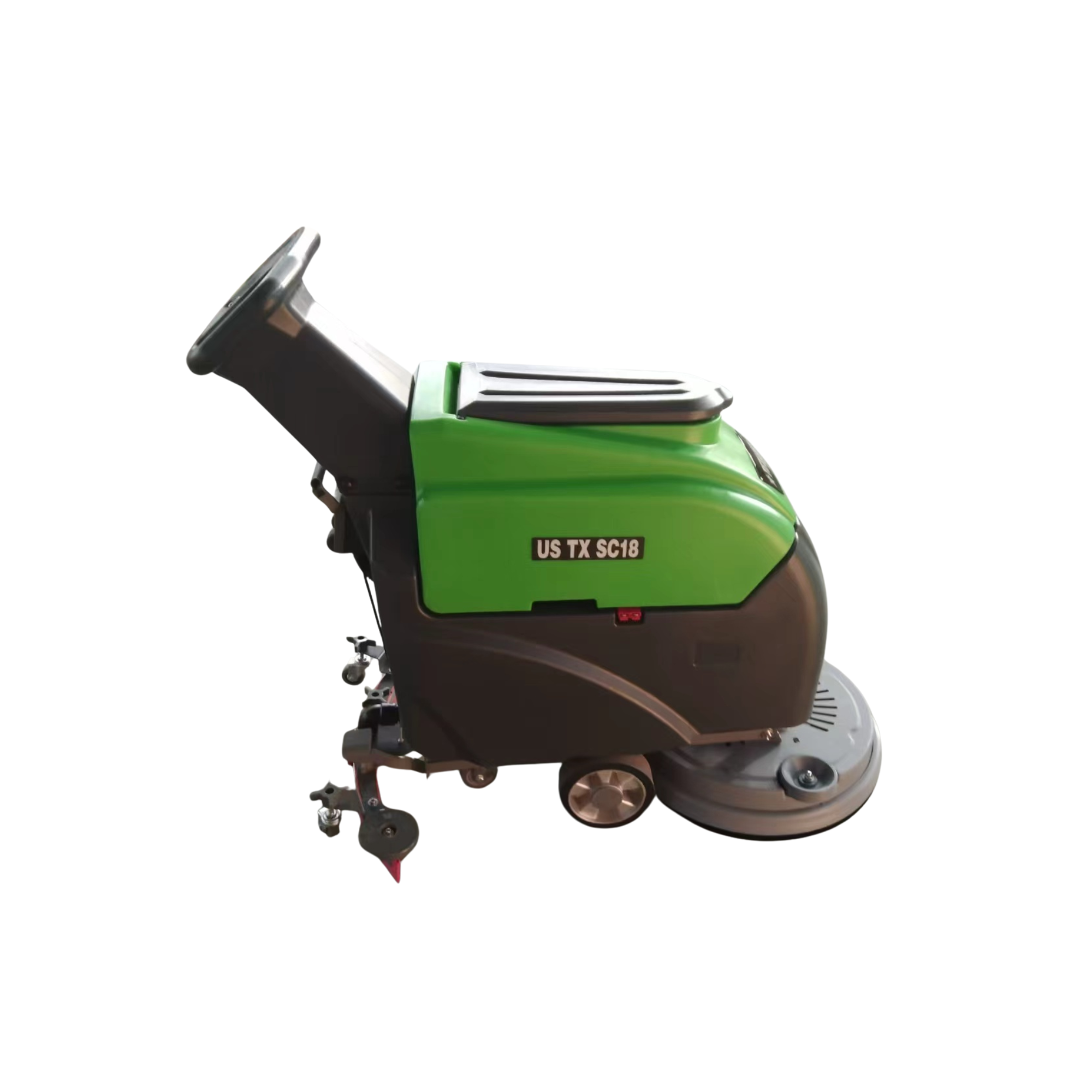 Commercial Walk-Behind Floor Scrubber – US-TX SC18 | 18″ Scrub Path | 31″ Squeegee | 110V