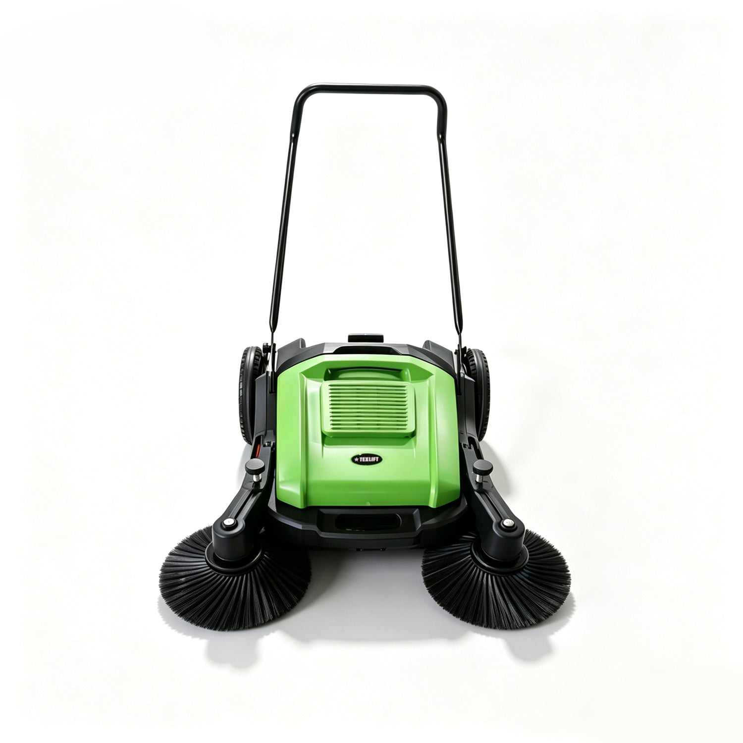 43" Manual Push Floor Sweeper with Dual Side Brushes, 14.5-Gallon Hopper | US-TX SWM39