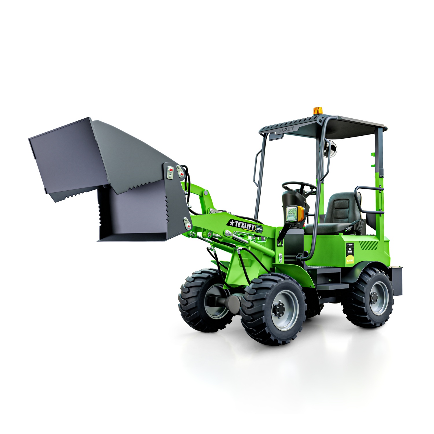 4-in-1 Bucket for Electric Wheel Loaders US-TXL88 & US-TXL88PRO – Quick Hitch Compatible