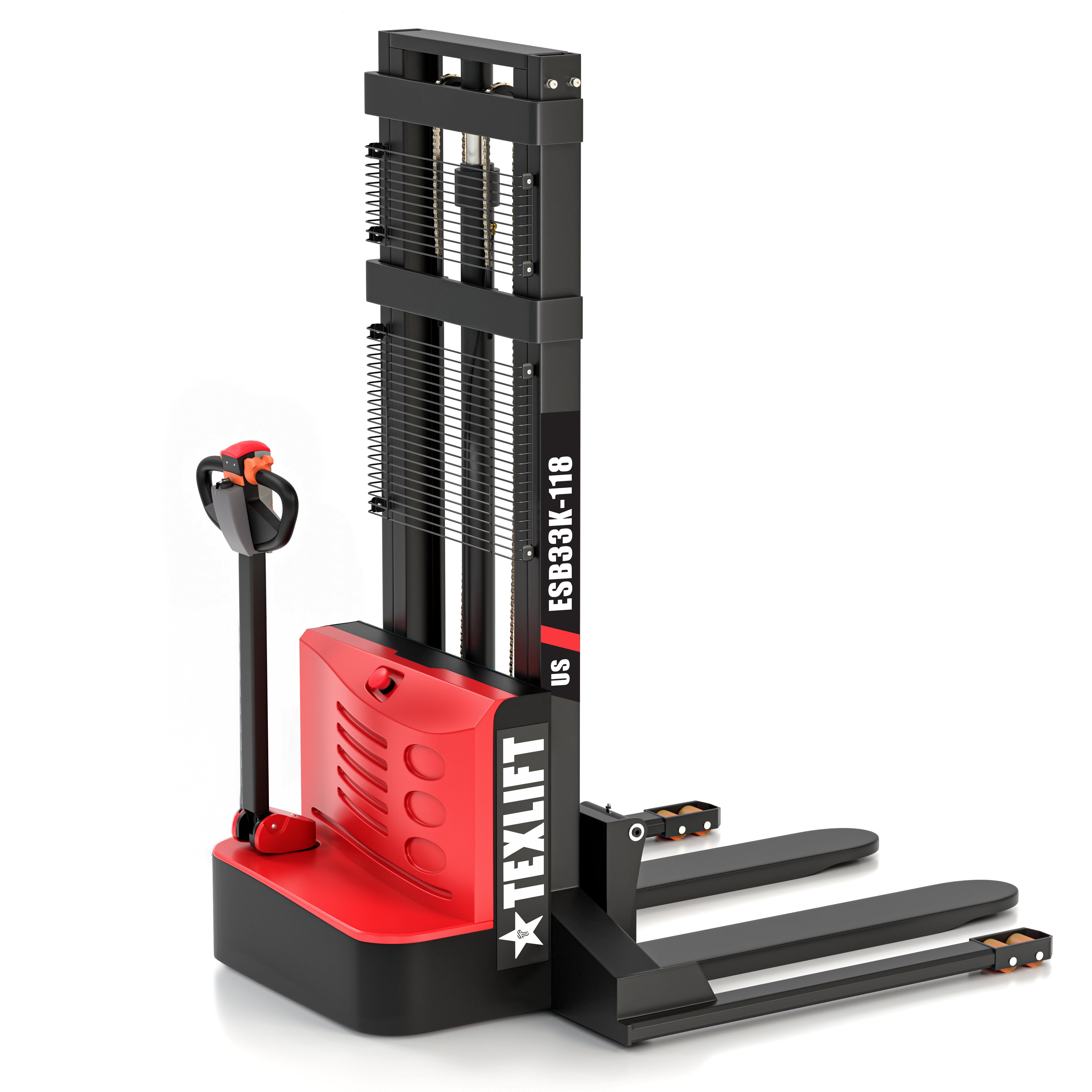 Electric Walkie Stacker US-ESB33K 118 – 3,300 lb Capacity | 118″ Lift Height