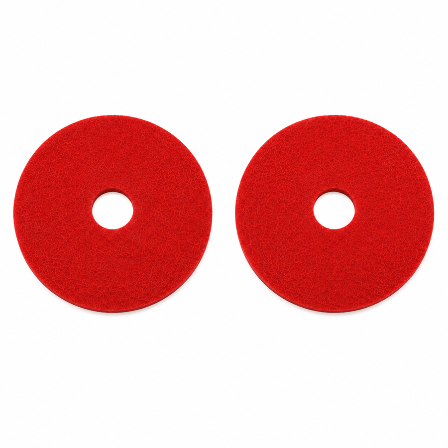 2-Pack 34" Red Floor Cleaning Pads for US-TX SCD34 Ride-On Floor Scrubber - TEXLIFT