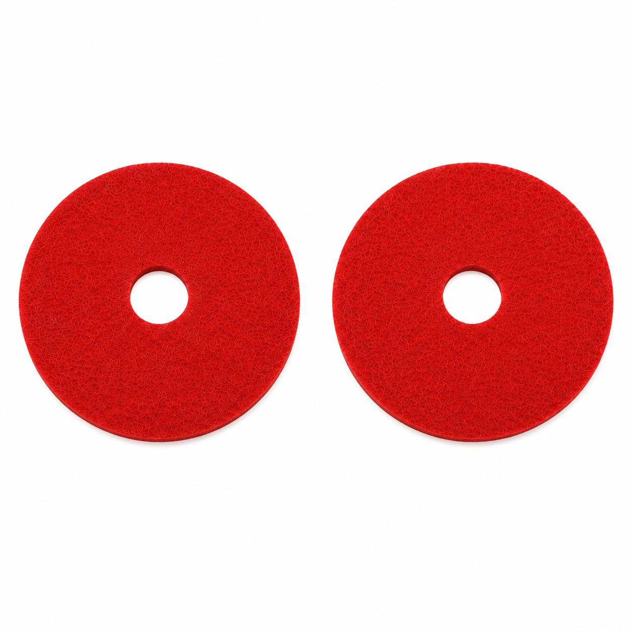 2-Pack 34" Red Floor Cleaning Pads for US-TX SCD34 Ride-On Floor Scrubber - TEXLIFT