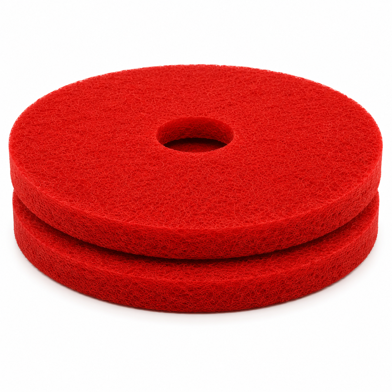 2-Pack 34" Red Floor Cleaning Pads for US-TX SCD34 Ride-On Floor Scrubber - TEXLIFT