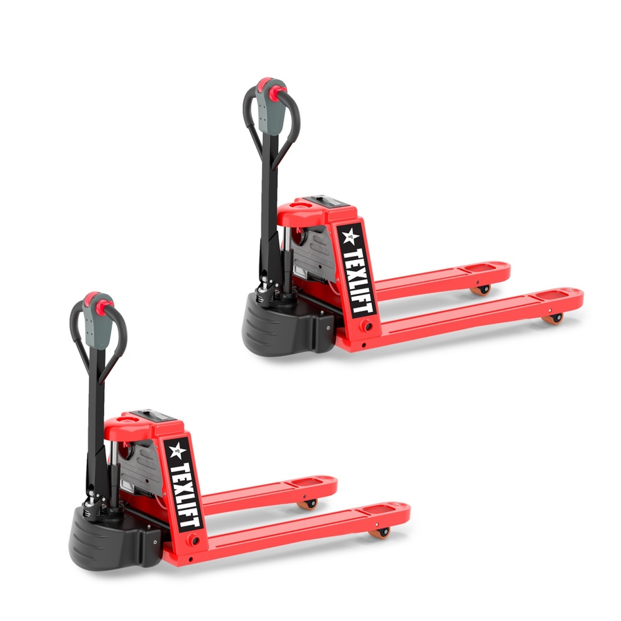 2 Pack Full Electric Pallet Jack – 4,400 lb Capacity Each | Lithium Battery | US-EPT44K FE - TEXLIFT