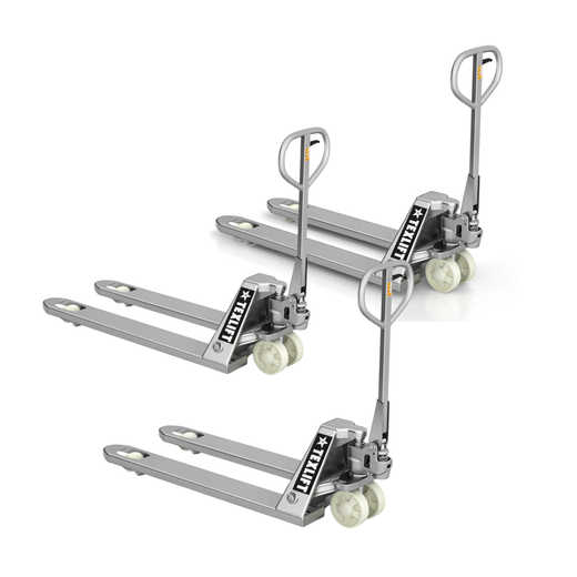 3 Pack Stainless Steel Pallet Jack – 5,500 lb Capacity | US-PTSS55K - TEXLIFT