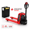 4,400 lb Full Electric Pallet Jack with Extra 48V Lithium Battery – EPT44K PD