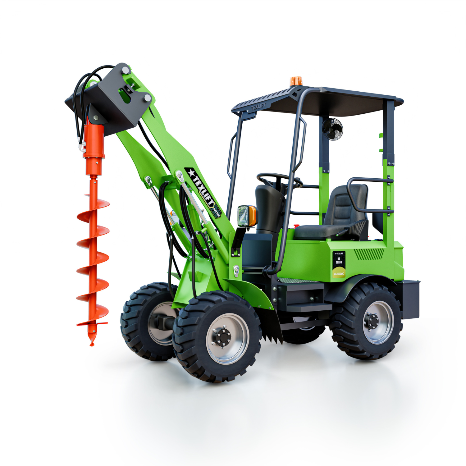 Texlift Electric Wheel Loader – Compact Battery-Powered Loader for Farm and Construction Use