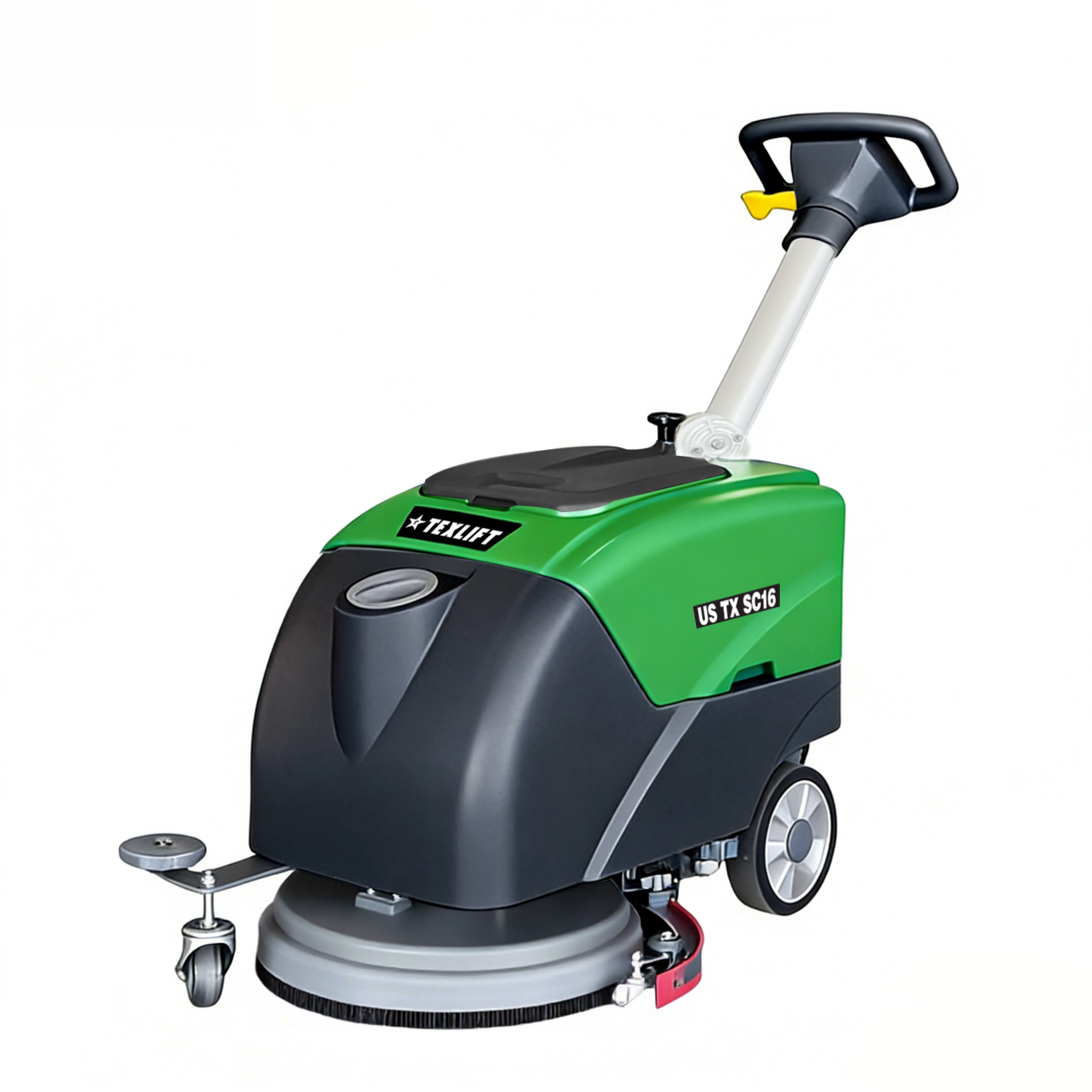 Commercial 16" Walk-Behind Floor Scrubber Machine | US-TX SC16 - TEXLIFT