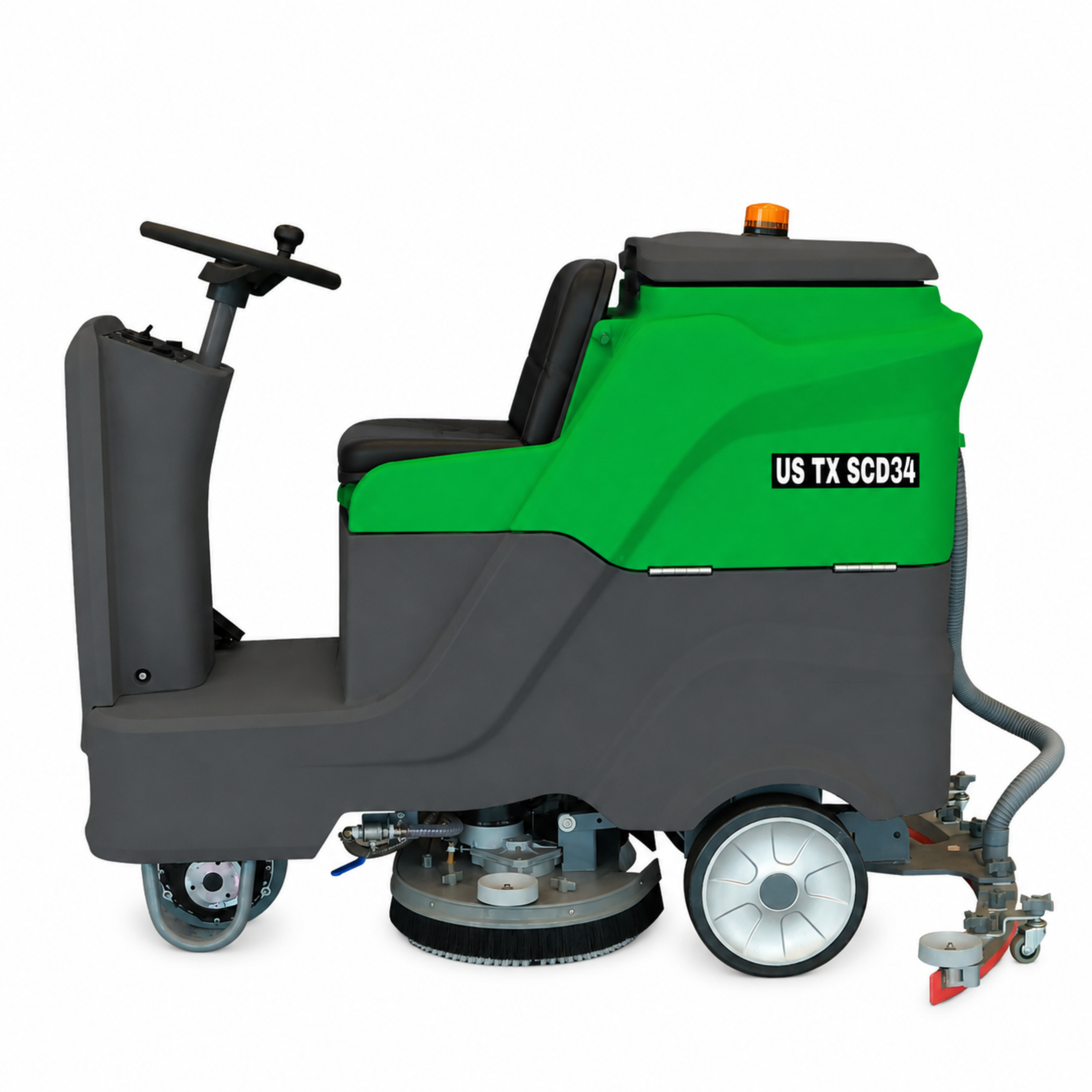 Commercial Ride-On Floor Scrubber – 34" Cleaning Path | Heavy-Duty Battery Powered Floor Cleaning Machine - TEXLIFT