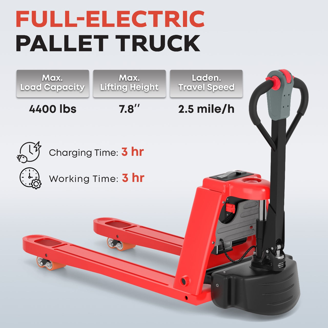 ELECTRIC JACK PALLET 4400LBS (TX-EPT-44K-FE) -  TEXLIFT