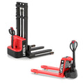 Electric Pallet Stacker (118” Lift, 3300Lbs) & Pallet Jack (4400Lbs) – Full Electric Bundle
