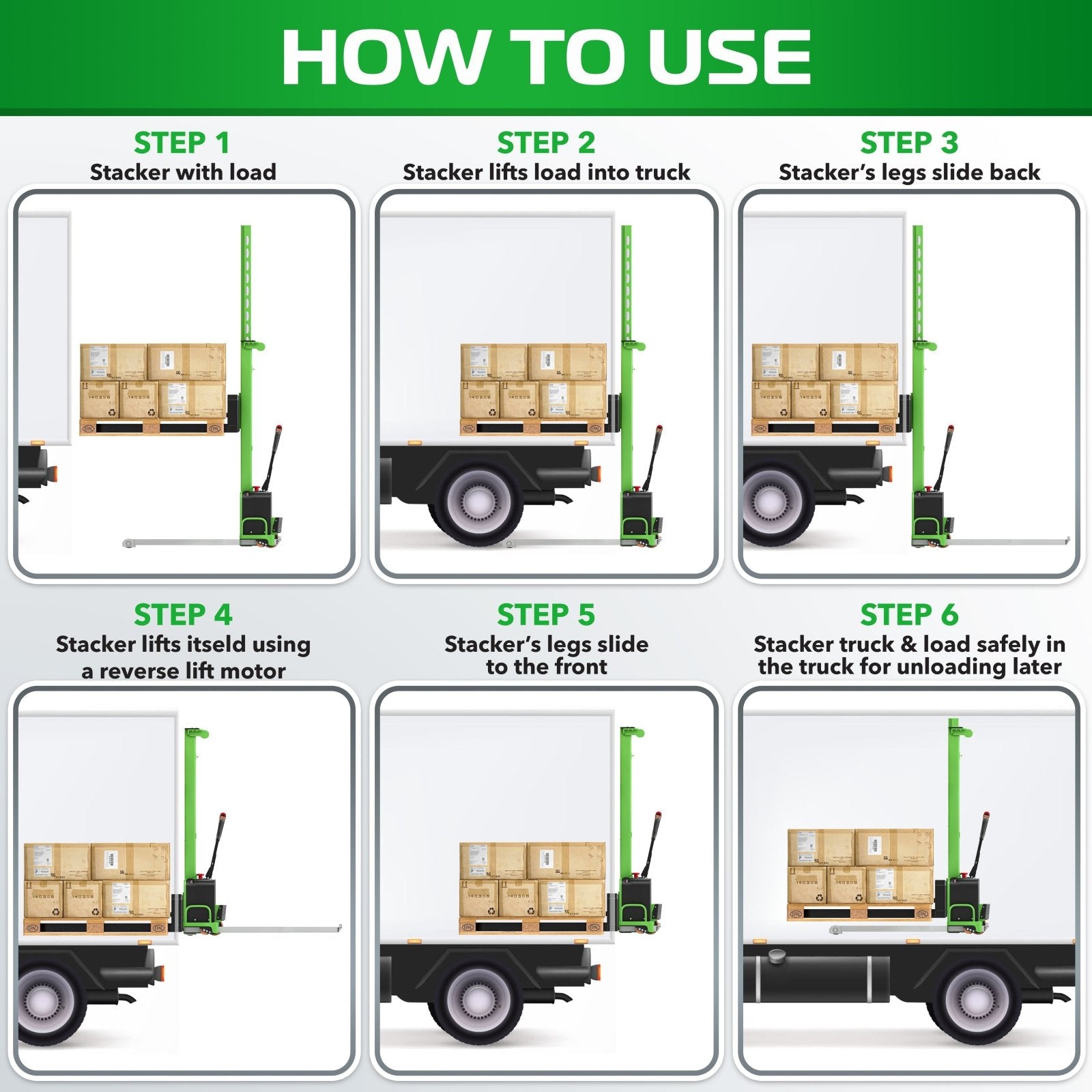 SELF STACKER FULL ELECTRIC 2200LBS (TX-ZTS-22K-FE) -  TEXLIFT