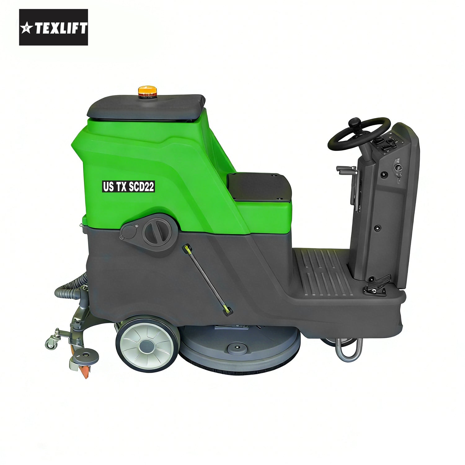 Ride-On Floor Scrubber – US-TX SCD22 (22″ Cleaning Path, 24V Battery Powered) - TEXLIFT
