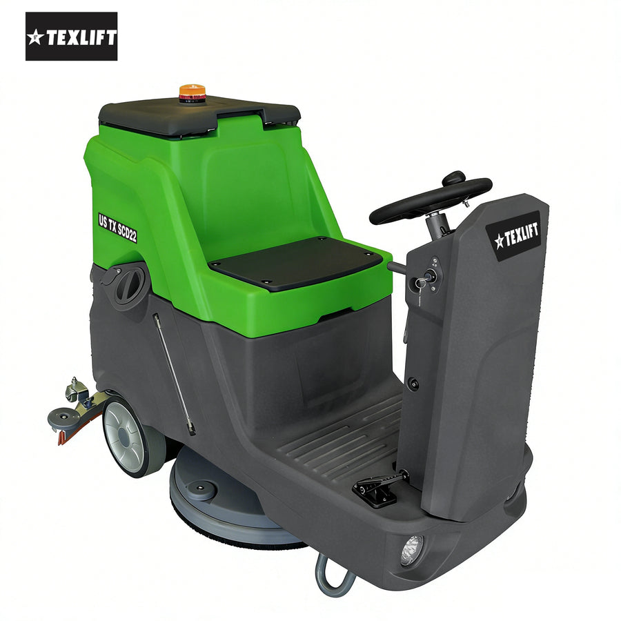 Ride-On Floor Scrubber – US-TX SCD22 (22″ Cleaning Path, 24V Battery Powered) - TEXLIFT
