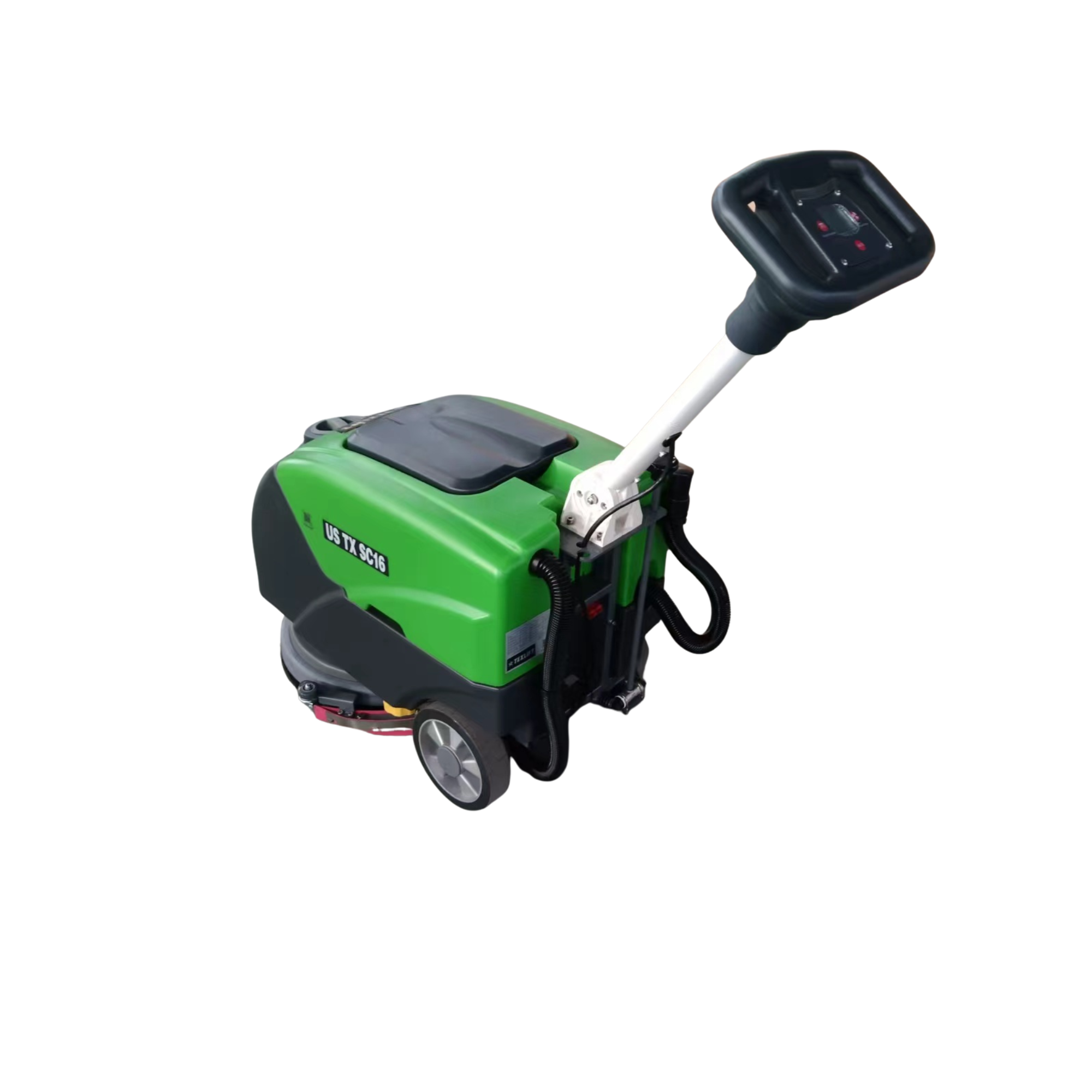 Commercial Walk-Behind Floor Scrubber – US TX SC16 | Quiet 16″ Scrubber | 110V