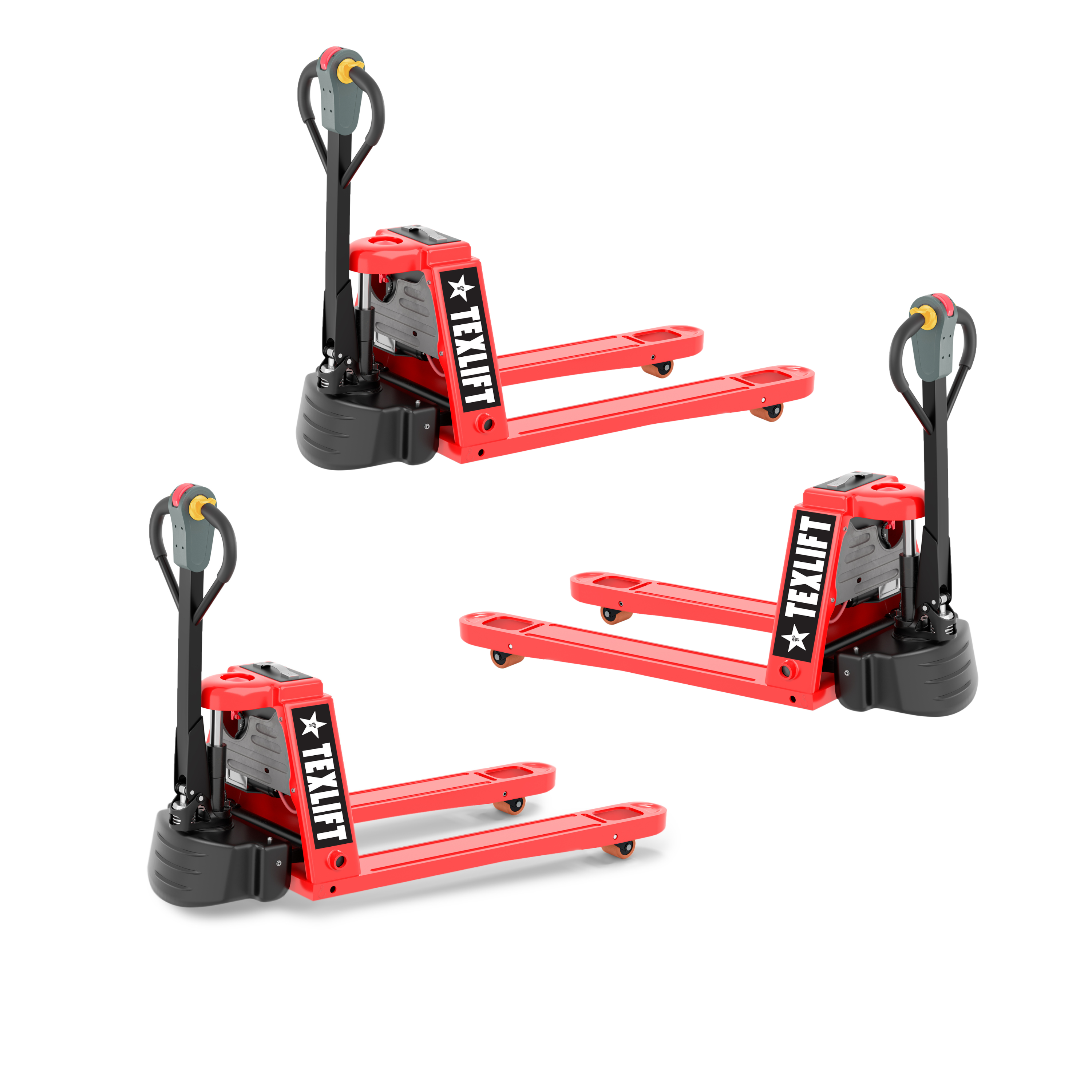 3 Pack Full Electric Pallet Jack – 3,300 lb Capacity Each | Lithium Battery | US-EPT33K FE