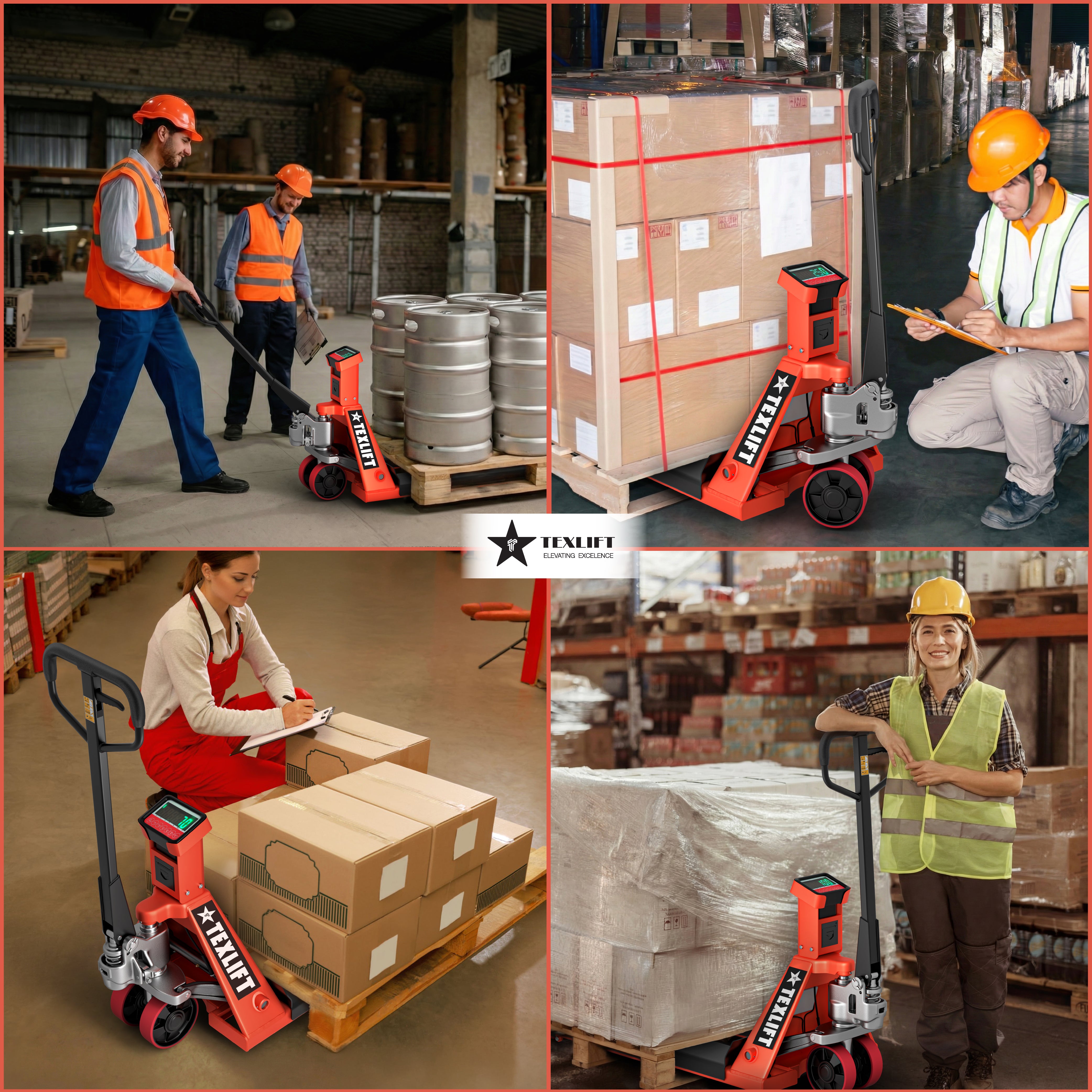 2 Pack Pallet Jack with Scale & Printer – 5,500 lb Capacity | US-PTSCP55K