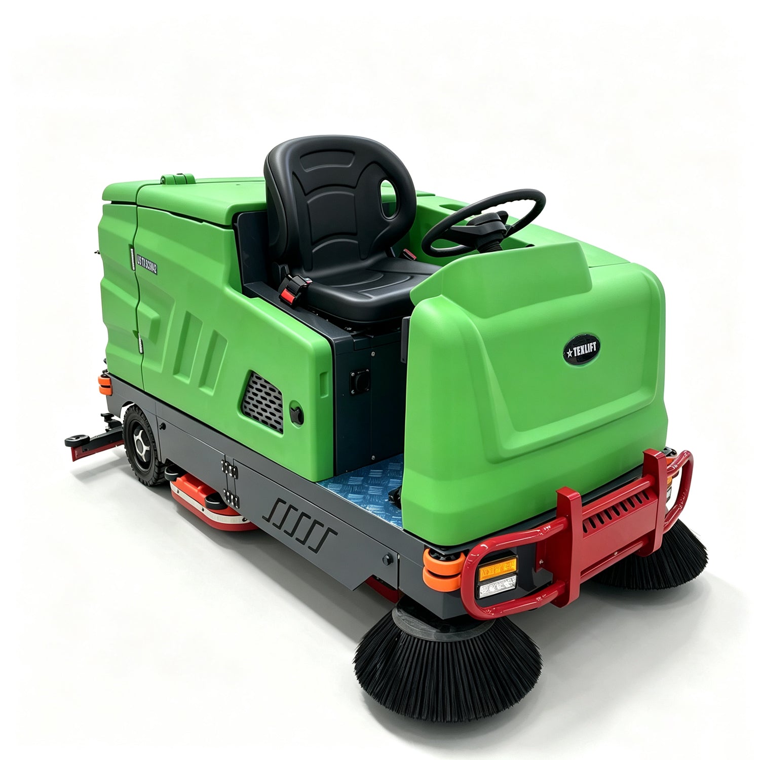 57" Ride-On Industrial Floor Sweeper & Scrubber with 48" Scrubbing Path | US-TX SCSW42