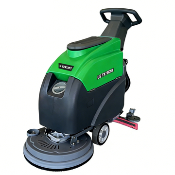 Commercial Walk-Behind Floor Scrubber – US-TX SC18 | 18″ Scrub Path | 31″ Squeegee | 110V