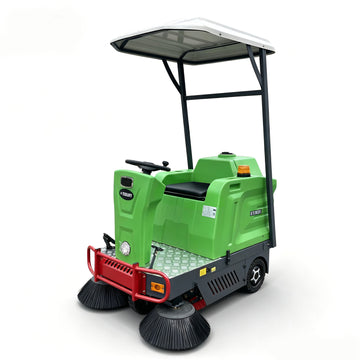 51" Ride-On Electric Floor Sweeper with Canopy, 24-Gallon Hopper | US-TX SWCED51