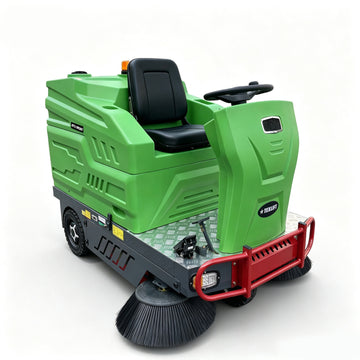 57" Ride-On Electric Floor Sweeper, 48-Gallon Hopper, Dust Control | US-TX SWED57