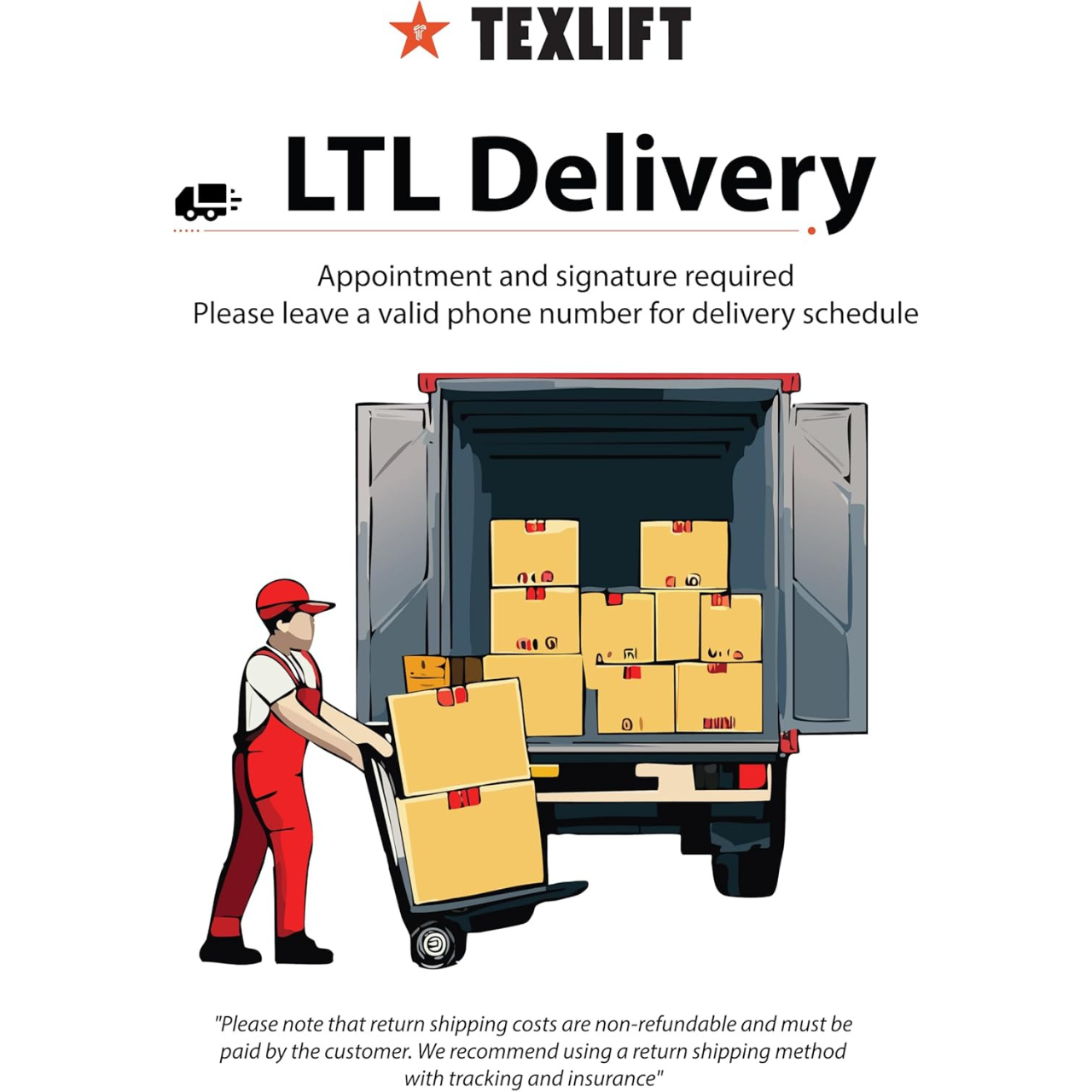 Texlift delivery option