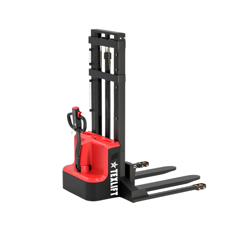 ES-33K electric stacker, a high-performance lifting equipment for warehouse operations.