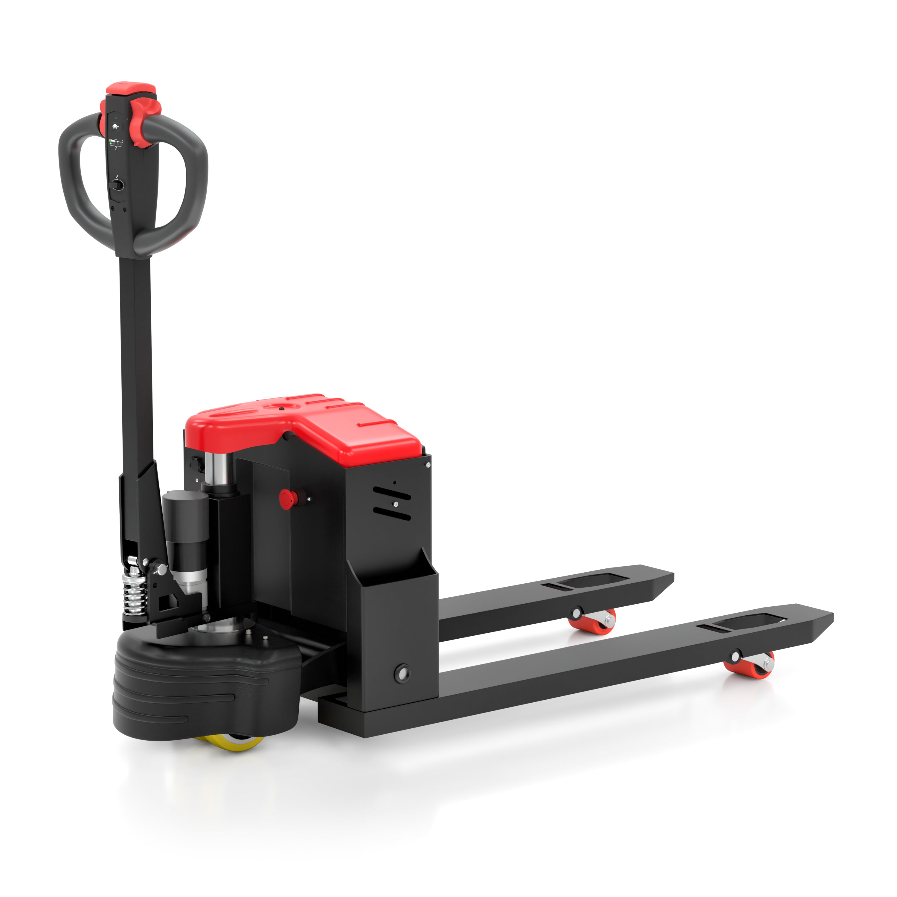 Pallet jack on a white background