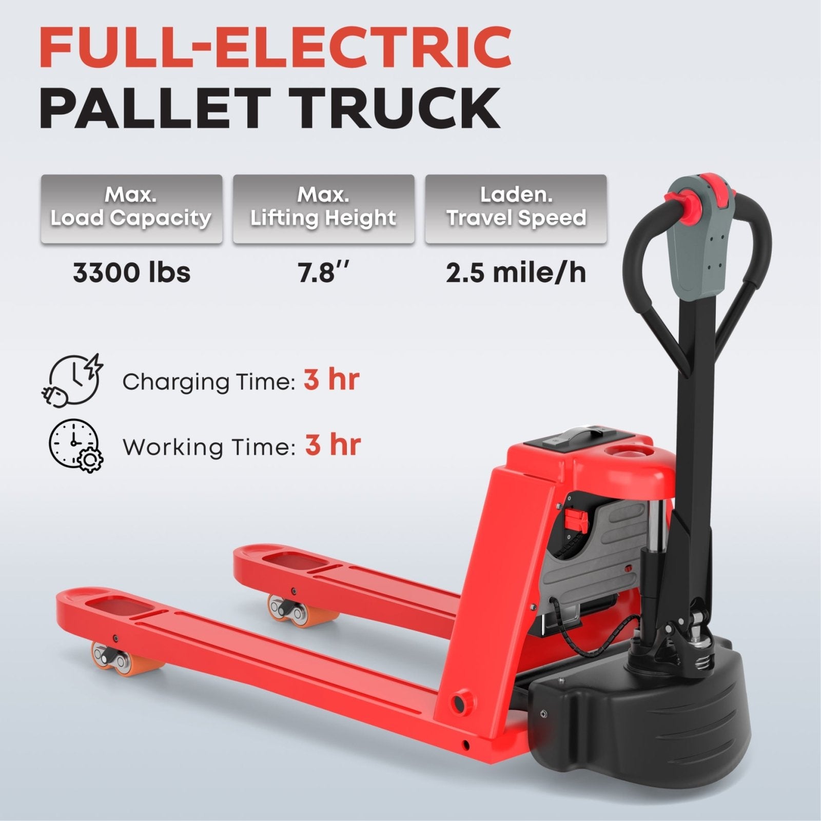 ELECTRIC JACK PALLET 3300LBS (TX-EPT-33K-FE) -  TEXLIFT