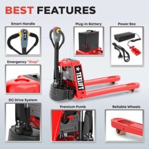 Electric Pallet Jack US-EPT33K FE with 3300 Lbs Capacity – Heavy-Duty Performance - TEXLIFT
