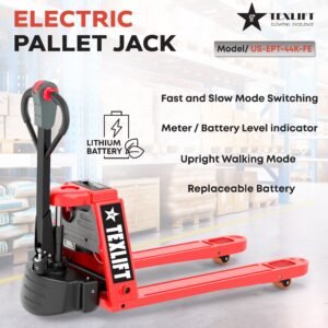 Electric Pallet Jack US-EPT44K FE with 4400 Lb Capacity – Heavy-Duty Performance - TEXLIFT