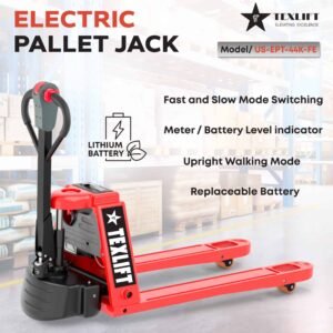 Electric Pallet Jack US-EPT44K FE with 4400 Lb Capacity – Heavy-Duty Performance - TEXLIFT
