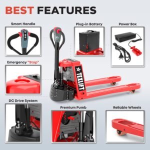 Electric Pallet Jack US-EPT44K FE with 4400 Lb Capacity – Heavy-Duty Performance - TEXLIFT